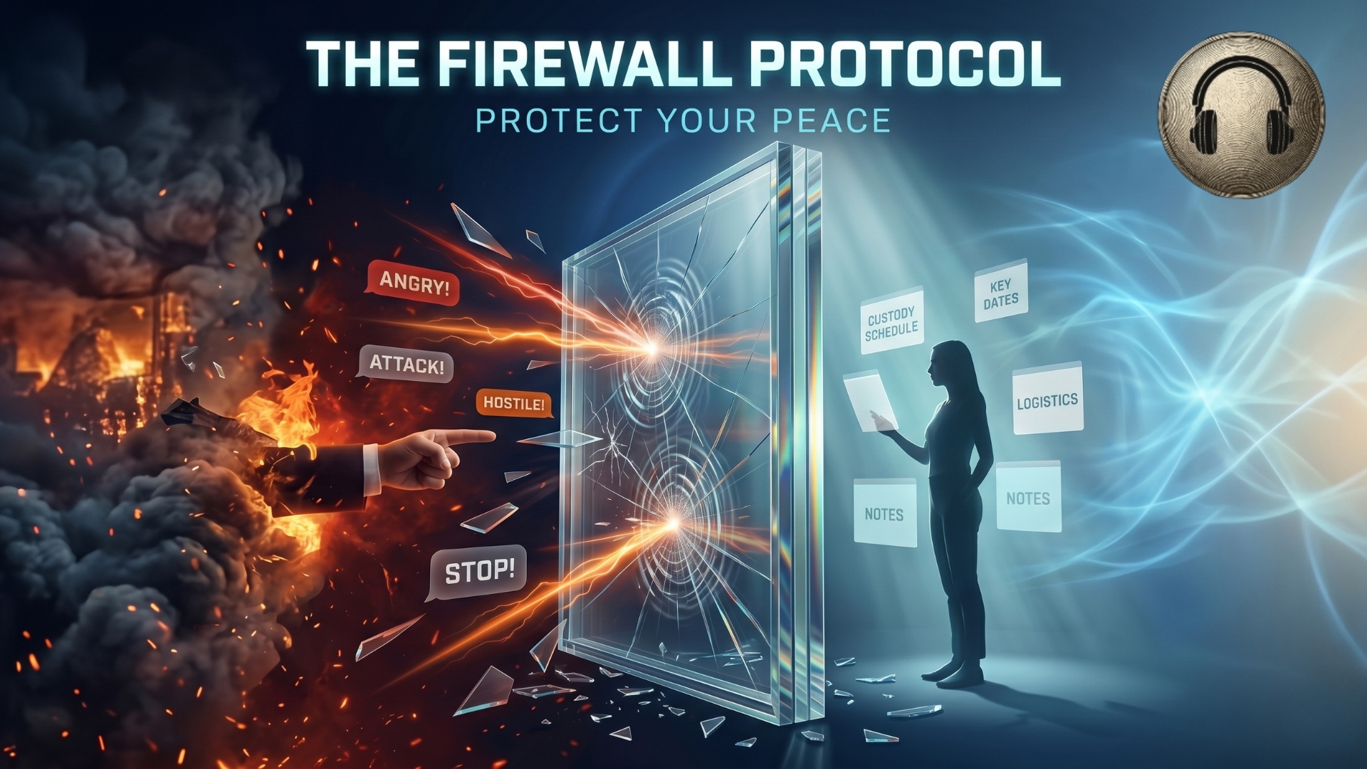 Co-parenting communication manipulation scanner firewall