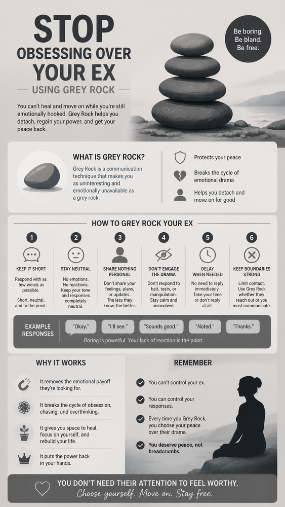 Stop obsessing over your ex using grey rock