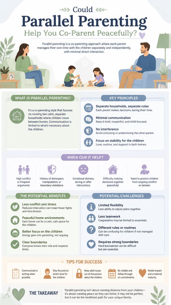 Could parallel parenting help you co parent peacefully