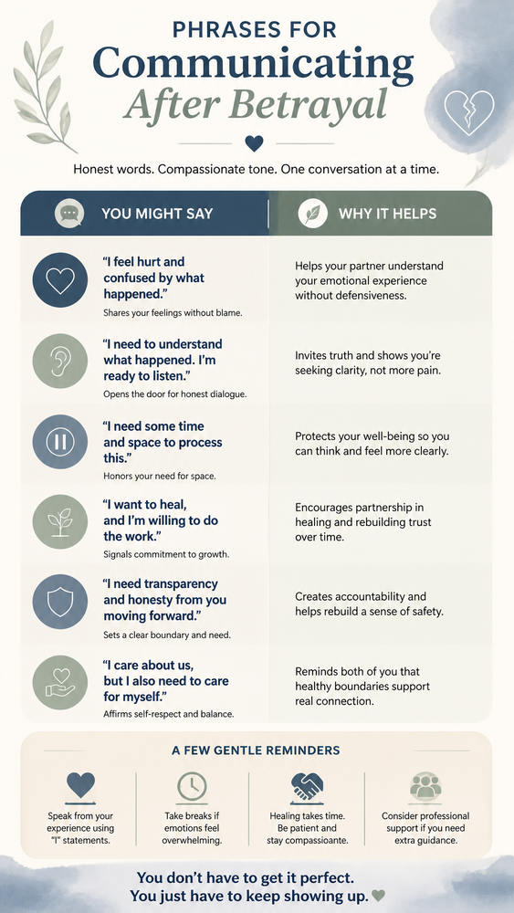 Phrases for communicating after betrayal