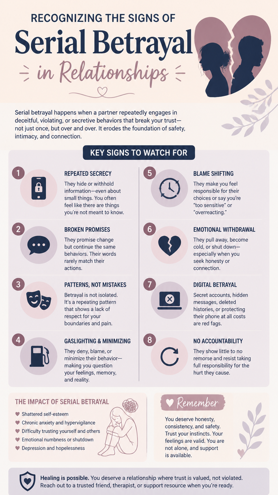 Recognizing the signs of serial betrayal in relationships